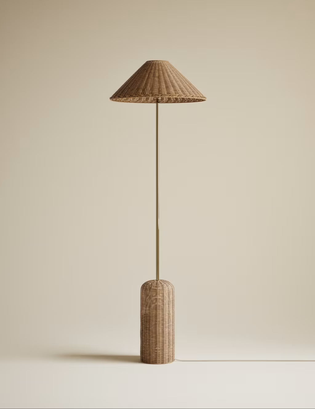 Lotus Rattan Floor Lamp