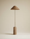 Lotus Rattan Floor Lamp