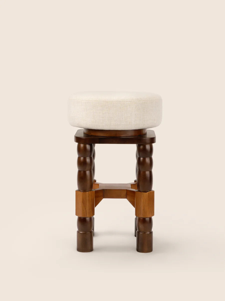Geary Upholstered Swivel Stool